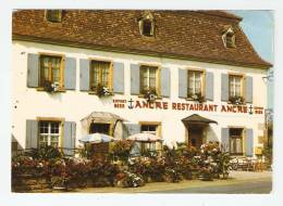 CSM : 67 - Bas Rhin : Ebersmunster : Hôtel Restaurant " Les Deux Clefs" : Façade Fleurie , Terrasses , Entrée ... - Ebersmunster