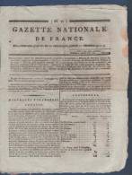 GAZETTE NATIONALE DE FRANCE 1 12 1795 - TURQUIE - LONDRES - WESTMINSTER - RICHESSES FRANCE - SALPETRES - PRESSE TALLIEN - Kranten Voor 1800