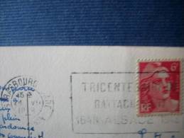 Cachet TRICENTENAIRE Du Rattachement De L'ALSACE - Temporary Postmarks