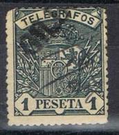 Sello 1 Pts Azul Telegrafos 1901, Lineal BILBAO, Num 36 º - Telegrafi