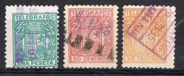 Sellos  Telegrafos 1932, VARIEDAD Sin Num Control,  Num 71na-72na Y 73na º - Telegramas