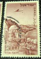 Israel 1953 Airmail Tomb Of Meir Baal Haness 3000pr - Used - Gebraucht (ohne Tabs)