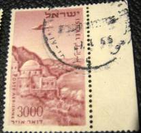 Israel 1953 Airmail Tomb Of Meir Baal Haness 3000pr - Used - Used Stamps (without Tabs)