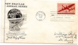 FDC 1941 USA Air Mail Cover - 2c. 1941-1960 Lettres