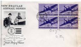 FDC 1941 USA Air Mail Cover - 2c. 1941-1960 Covers
