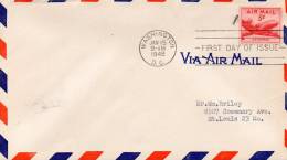FDC 1948 USA Air Mail Cover - 2c. 1941-1960 Covers