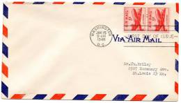 FDC 1948 USA Air Mail Cover - 2c. 1941-1960 Brieven