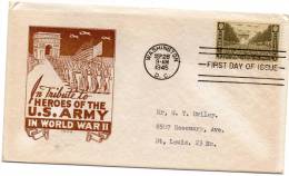 1945 USA First Day Cover - 1941-1950