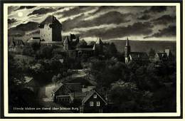 Schloss Burg  -  Eilende Wolken Am Abend  ,  Ansichtskarte  Ca.1932    (1654) - Solingen