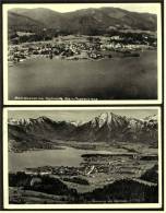 2 X Bad Wiessee Am Tegernsee  -  Vom Flugzeug Aus + Panorama   -  Ansichtskarten Ca.1935   (1659) - Bad Wiessee