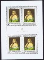 1968  Josefina Tableau De J Manes MiNr 1802 **  Feuillet De 4 - Blocks & Kleinbögen