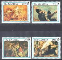 Gambia 1990 Paul Rubens - Art. Painting Mi.1081,83,86,87 - 4v -MNH (**) - Gambia (1965-...)