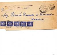 1954  LETTERA CON ANNULLO SALERNO - Portomarken