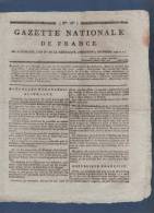 GAZETTE NATIONALE DE FRANCE 9 12 1795 - ALLEMAGNE - PARIS - ARDECHE - DIRECTOIRE EXECUTIF - JUGES - FINANCES ... - Periódicos - Antes 1800