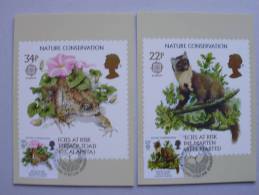 Grossbritannien 1068/71 Maximumkarte MK/MC, EUROPA/CEPT 1986, Natur- Und Umweltschutz - Carte Massime
