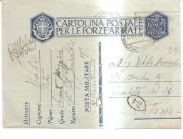 77842) Cartolina In Franchigia Per Catania Li 18/03/1941 - Zonder Portkosten