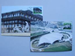 Luxemburg 1174/5 Maximumkarte MK/MC, EUROPA/CEPT 1987, Moderne Architektur - Maximum Cards