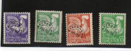 LOT 373 : FRANCE  PREO N° 119/122 * Charnières COQ - Cote 50 € - 1953-1960