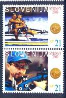 SI 2000-326-7 WINER ON OLYMPIC GAMES SYDNEY, SLOVENIA, 1 X 2v, MNH - Verano 2000: Sydney