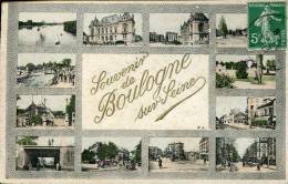 92-HAUTS DE SEINE--BOULOGNE SUR SEINE / SOUVENIR   ECRITE ‹(•¿• )› - Boulogne Billancourt