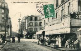 92-HAUTS DE SEINE--LEVALLOIS-PERRET / RUE VALLIER  ET PLACE CHAPTAL  ECRITE ‹(•¿• )› - Levallois Perret