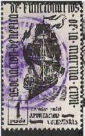 3054-.SPAIN REVENUE.FISCAUX,CINDERELLAS.BOATS.SHIPS BARCOS FISCAL ASICIACION BENEFICA MARINA CIVIL - Revenue Stamps