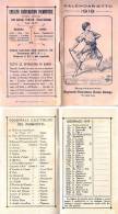 AB32 - CALENDARIETTO 1919 - SEGRETARIATO REGIONALE PIEMONTESE BUONA STAMPA TORINO - 20 Pagine - Tamaño Pequeño : 1901-20