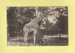 *  CPA..( 75 )..PARIS : La Girafe - Jardin Des Plantes  - ( 2 Scans ) - Jirafas