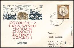 Yugoslavia 1966,FDC J. J. Stroßmayer (1815-1905), Franjo Racki (1828-1894), Mi.#1183 - FDC