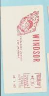 1963, Cannes, Montre, "Windsor" - EMA Secap N, Spécimen De Présentation - Feuillet 12 X 6 Cm  (K847) - Clocks