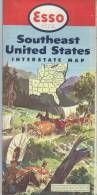 USA/Soustheast United States /Interstate Map /  ESSO/1952        PGC9 - Callejero