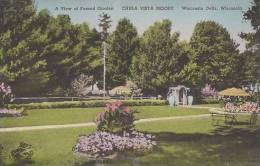 Wisconsin Wisconsin Dells Chula Vista A View Of Formal Garden Albertype - Altri & Non Classificati