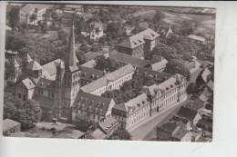 5024 PULHEIM - BRAUWEILER, Luftaufnahme St.Nicolaus-Kirche 1954 - Pulheim