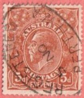 AUS SC #36  1924 King George V W/SON ("REGISTERED / PERTH W.A / 5 NO 17") CV $6.50 - Used Stamps