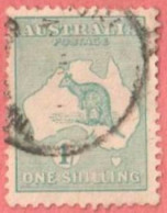 AUS SC #42  1915 Kangaroo And Map  W/lt Toning, CV $30.00 - Gebraucht