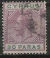 CYPRUS 1921 30pa KGV SG87 U FW36 - Dominica (...-1978)