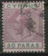 CYPRUS 1921 30pa KGV SG87 U FW36 - Dominique (...-1978)