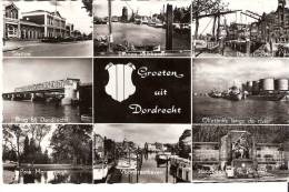 Dordrecht  (Zuid-Holland)-Multivues- Station-Brug-Kalkhaven... ;- Oblitération  Verzend Per Luchtpost (scan) - Dordrecht