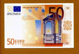 Carte Postale Billet  De "50 Euros Specimen "   UNC - Andere & Zonder Classificatie