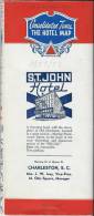 USA/The East / Saint John Hotel / CHARLESTON/Floride/The Hotel Map / 1952          PGC18 - Wegenkaarten