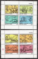 Hungary 1978 Mi# Bl 131 132 Explorers MNH * * - Unused Stamps