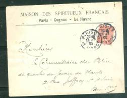 Yvert N° 129 SUR LETTRE Oblitéré  Paris 29 Rue Monge En Juillet 190?  - AX5529 - Briefe U. Dokumente