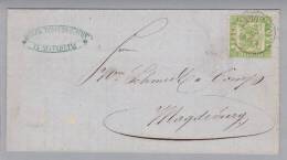Baden 1868-11-09 Mannheim Brief Mit Mi#23 Nach Magdeburg - Storia Postale