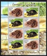 BIELORUSSIE / BELARUS 2003, TORTUE Et SERPENT, Feuillet De 4 Paires. R1822 - Turtles