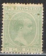 Sello 5 Cts PUERTO RICO, Colonia Española, Num 110 * - Porto Rico