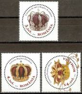 Romania 2013 / Crowns Of The Kings Of Romania / Set 3 Val - Unused Stamps