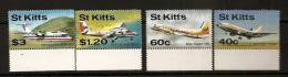 Saint Kitts Christophe 1987 N° 637 / 40 ** Avion, Aviation, Tri-Star, Bae Super 748, Twin Otter, Aérospatiale, Eagle - St.Kitts En Nevis ( 1983-...)