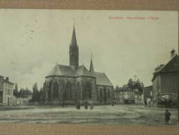 52 - ÉCLARON - Place Pelletier - L´Eglise. (animée) - Eclaron Braucourt Sainte Liviere