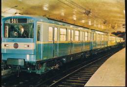 75 ---  Metropolitain De Paris -- Rame Sur Fer Moderne MF 67 ( 1967 ) - Metropolitana