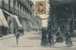 K K S 795/  C P A - EGYPTE -  ALEXANDRIE   - RUE DE LA POSTE - Alexandria